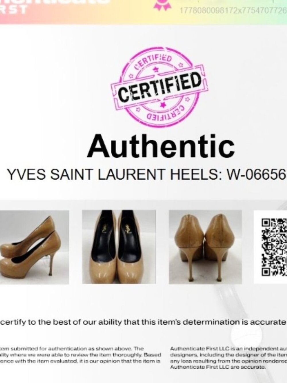 $995 YSL Saint Laurent Tribtoo 105 Nude Beige Patent Pumps Heels Shoes 39 8.5 - Picture 7 of 8